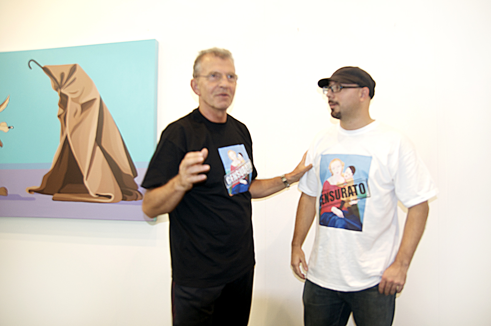 Giuseppe Veneziano riceve sostegno e solidarietà da Aldo Busi, ArtVerona 19 settembre